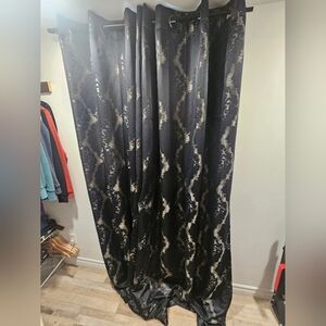 Curtains - 2 Navy Panels